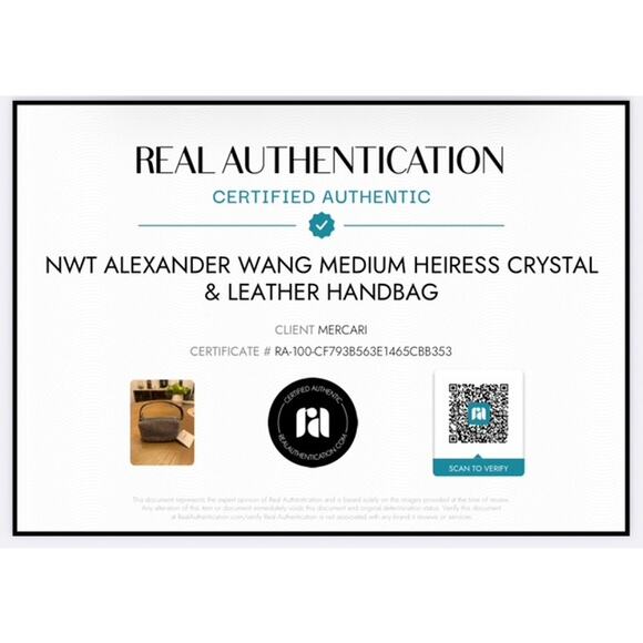 NWT Alexander Wang Medium Heiress Crystal & Leather Handbag - Picture 12 of 12